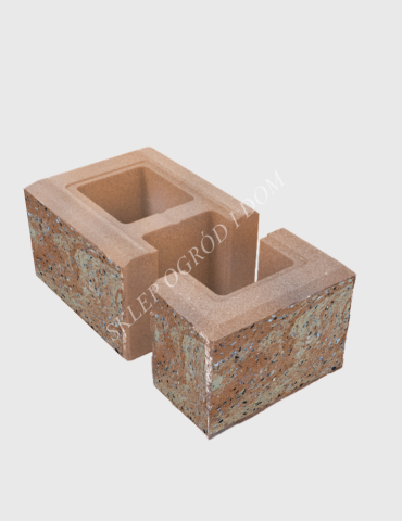Bloczek łupany słupkowy Toffi 38x22x16cm