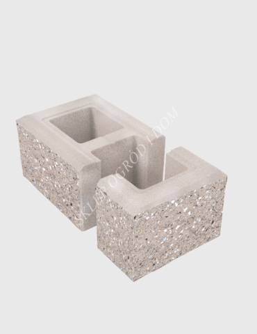 Bloczek łupany słupkowy Lungo 38x22x16cm
