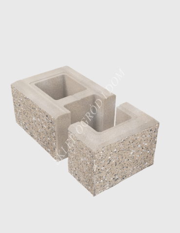 Bloczek łupany słupkowy Latte  38x22x16cm