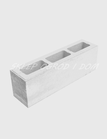 Bloczek ogrodzeniowy Medium Standard Biały 80x20x25