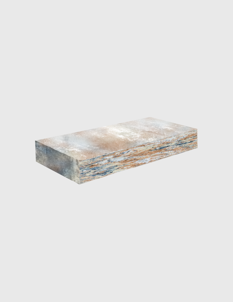 Stopień łupany Muro Mocca 120x35x15