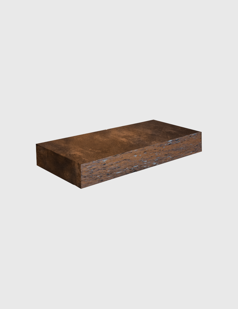 Stopień łupany Muro Czekolada 120x35x15