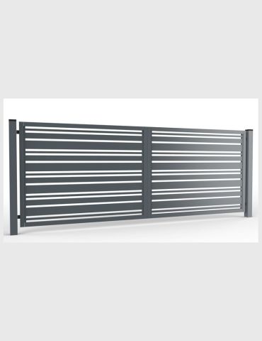 Brama dwuskrzydłowa Diverso Velago pod automat