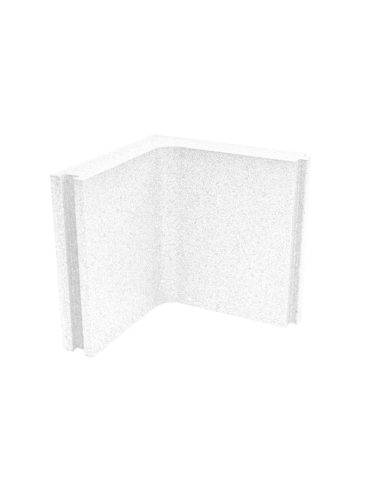Donica Royal narożna 50x50x10 Biały