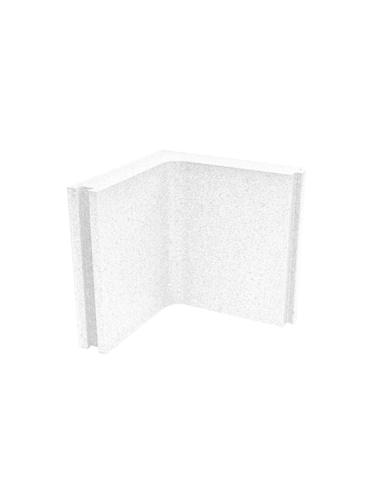 Donica Royal narożna 50x50x10 Biały