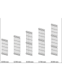 Ogrodzenie panelowe 3D, komplet 50mb, 173x250cm, słup 260cm