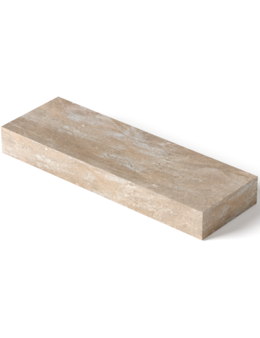 Daszek słupkowy gładki 60x20x7 Brązowo-piaskowy Drewbet Cubo Max