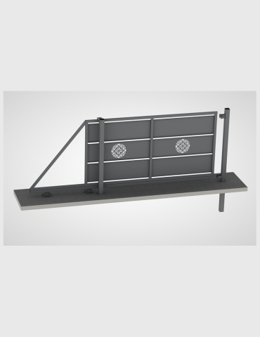 Brama przesuwna Orion 1 rozeta 400cm
